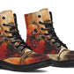 Rusty Skull And Roses Boots
