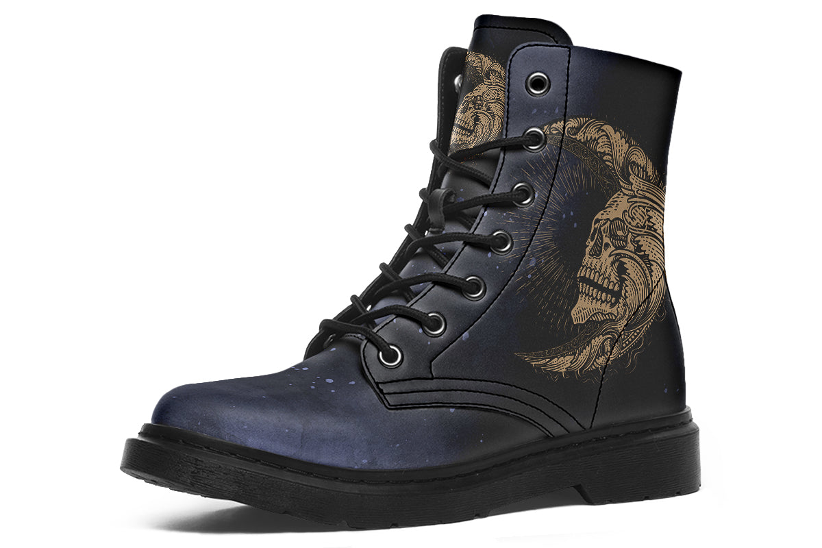 Skull Sun And Moon Boots