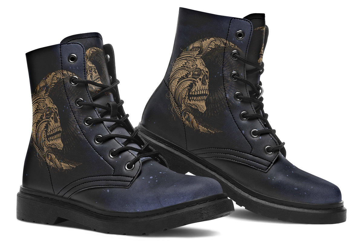 Skull Sun And Moon Boots