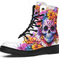 Watercolor Sugar Skull Boots