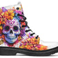 Watercolor Sugar Skull Boots
