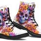 Watercolor Sugar Skull Boots