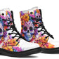 Watercolor Sugar Skull Boots