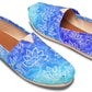 Blue White Lotus Mandala Casual