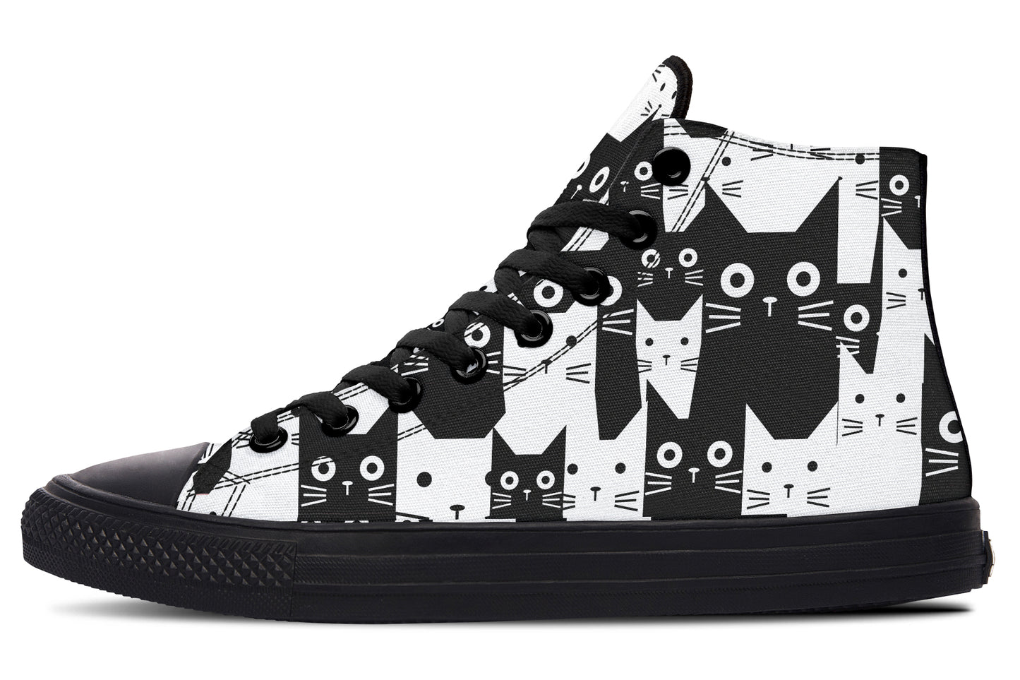 Black And White Cats Hightops