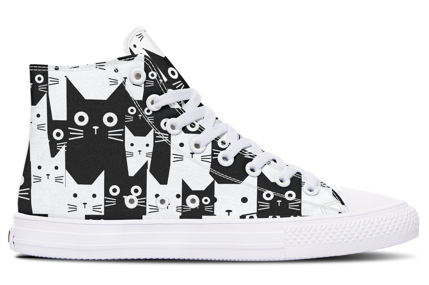 Black And White Cats Hightops