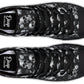 Black And White Flower Skull Hightops
