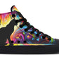 Black Cat In Colors Hightops