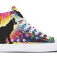 Black Cat In Colors Hightops
