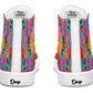 Colorful Abstract Leaves Hightops