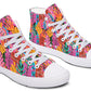 Colorful Abstract Leaves Hightops