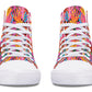 Colorful Abstract Leaves Hightops