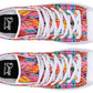 Colorful Abstract Leaves Hightops