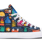 Colorful Doodle Shapes Hightops