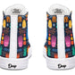 Colorful Doodle Shapes Hightops
