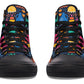 Colorful Doodle Shapes Hightops