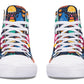 Colorful Doodle Shapes Hightops