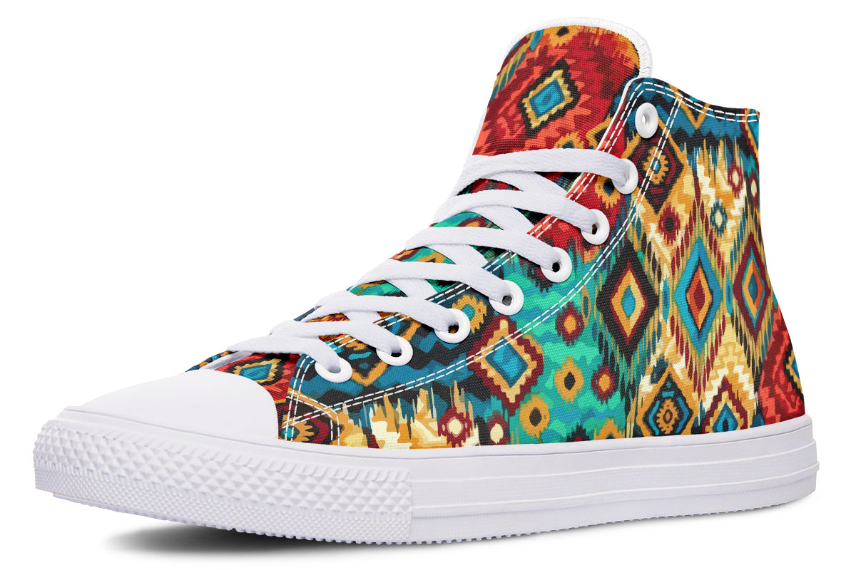 Colorful Ethnic Tribal Hightops