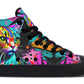 Colorful Graffiti Cat Hightops