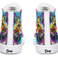 Colorful Graffiti Cat Hightops