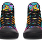Colorful Graffiti Cat Hightops