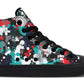 Colorful Grunge Puzzle Hightops