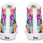 Colorful Happy Cats Hightops