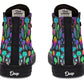 Colorful Mushrooms High Tops