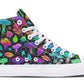 Colorful Mushrooms High Tops