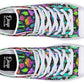 Colorful Mushrooms High Tops