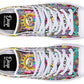 Colorful Music Skull Hightops