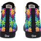 Colorful Palm Trees High Tops