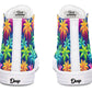 Colorful Palm Trees High Tops