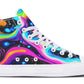 Colorful Wave In Space Hightops