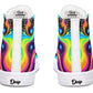 Colorful Wave In Space Hightops
