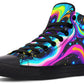 Colorful Wave In Space Hightops