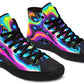 Colorful Wave In Space Hightops