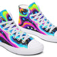 Colorful Wave In Space Hightops