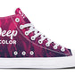 Deep In Color On Fire Hightops