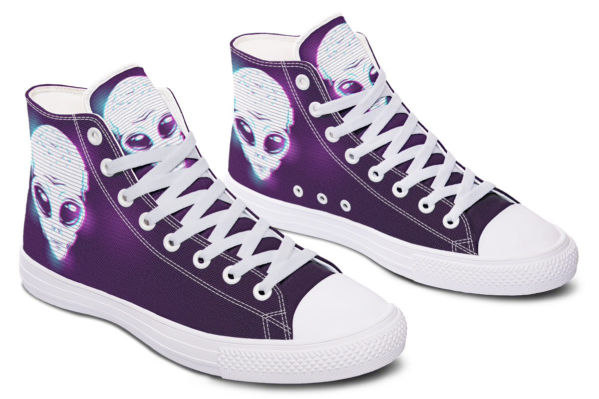 Glitch Alien Hightops