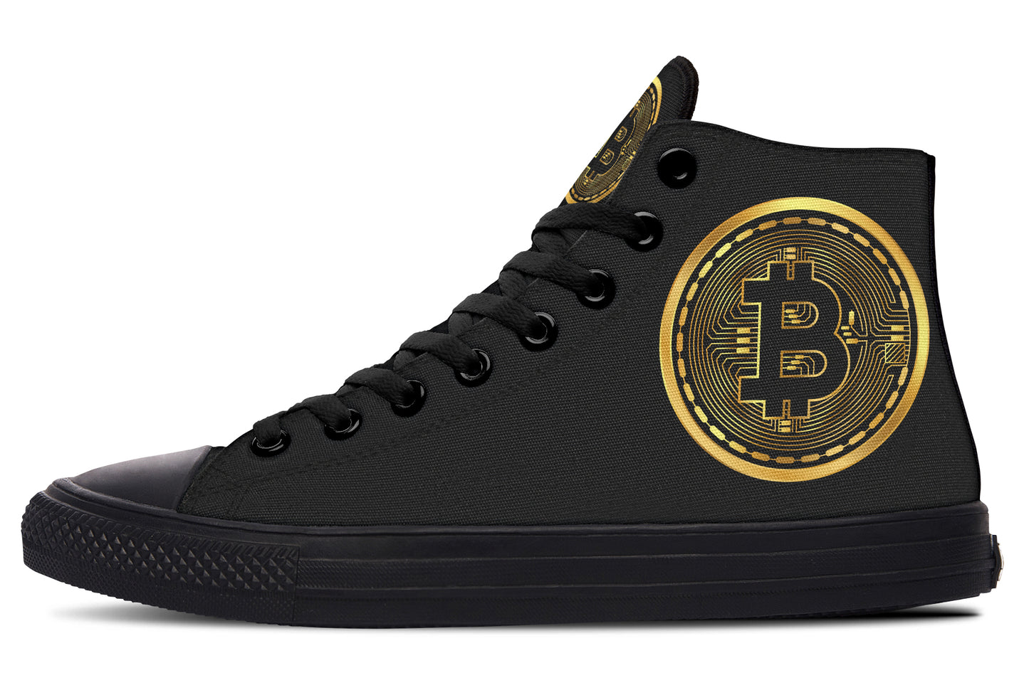 Gold Bitcoin Hightops