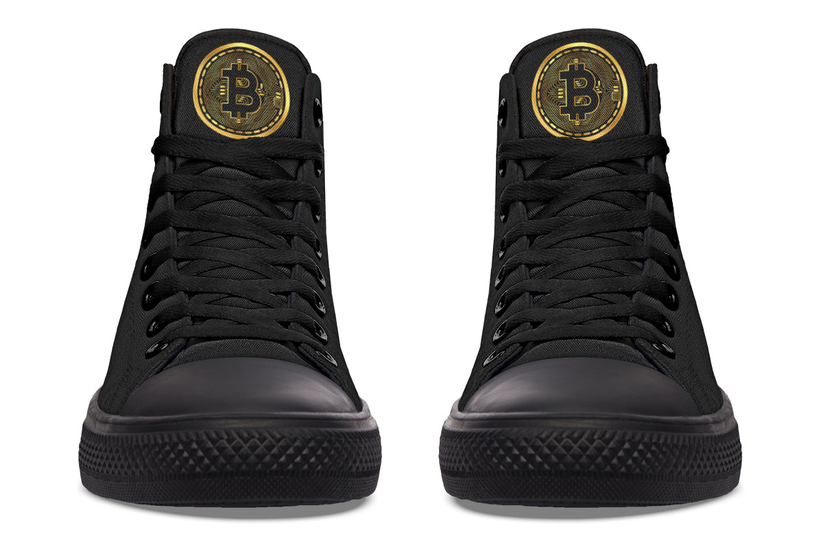 Gold Bitcoin Hightops