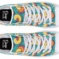 H Colorful Waves High Tops