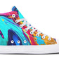 Liquidabstractcolorful High Tops