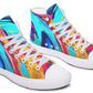 Liquidabstractcolorful High Tops