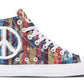 Peace Colorful Paisley Hightops