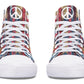 Peace Colorful Paisley Hightops