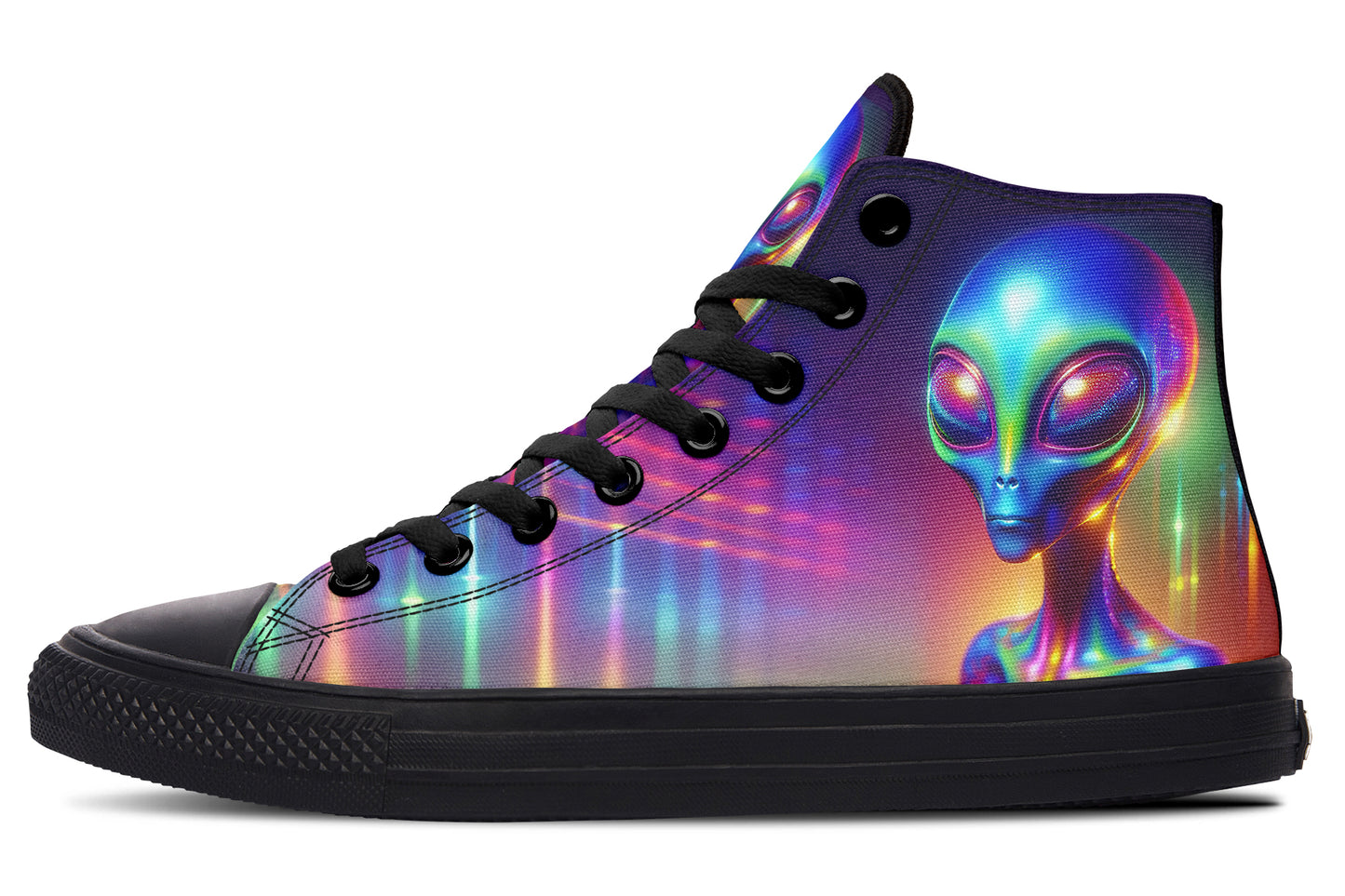 Psychedelic Alien Hightops