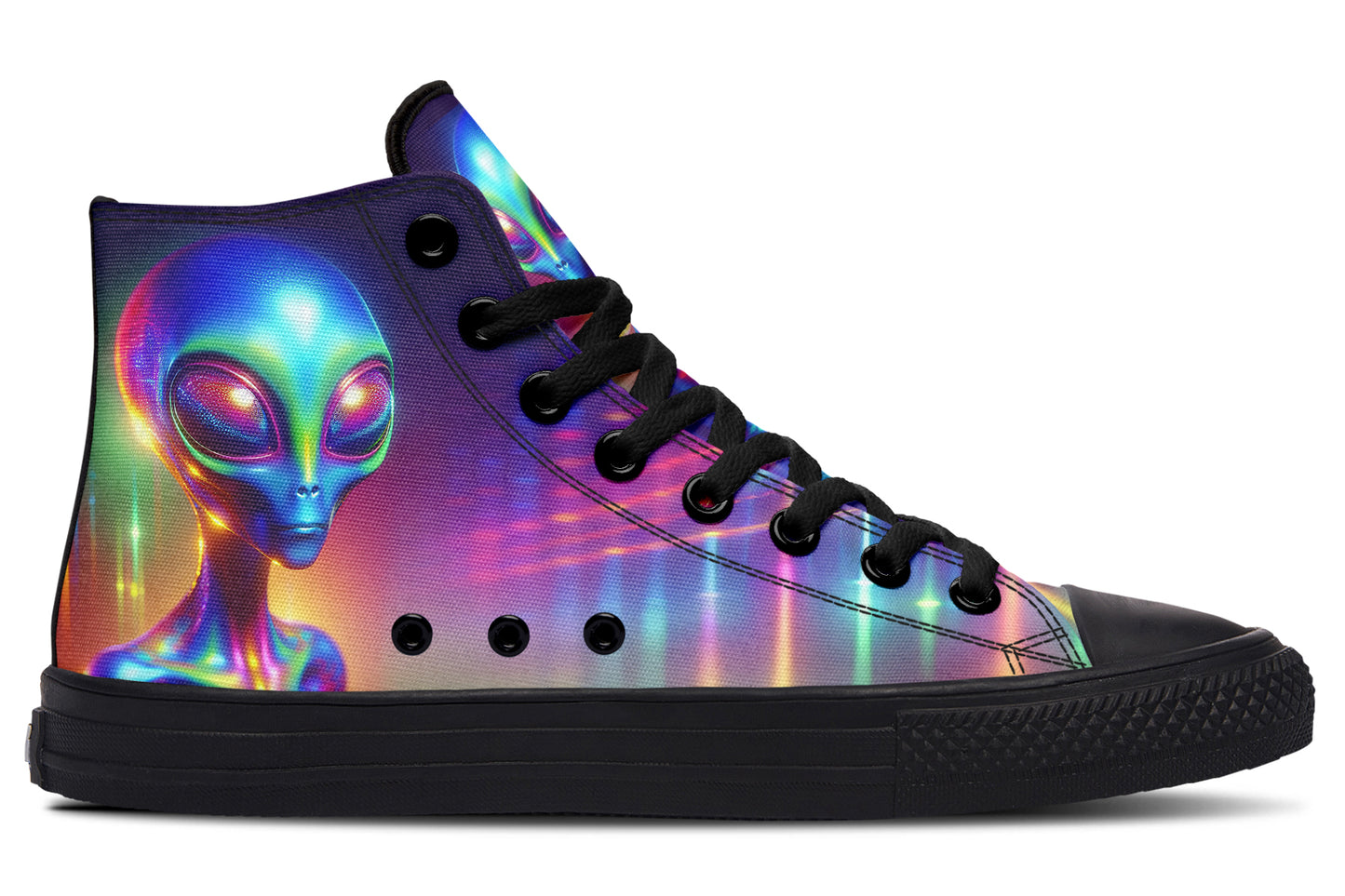 Psychedelic Alien Hightops