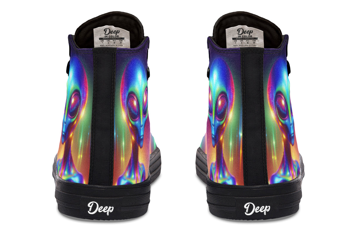 Psychedelic Alien Hightops